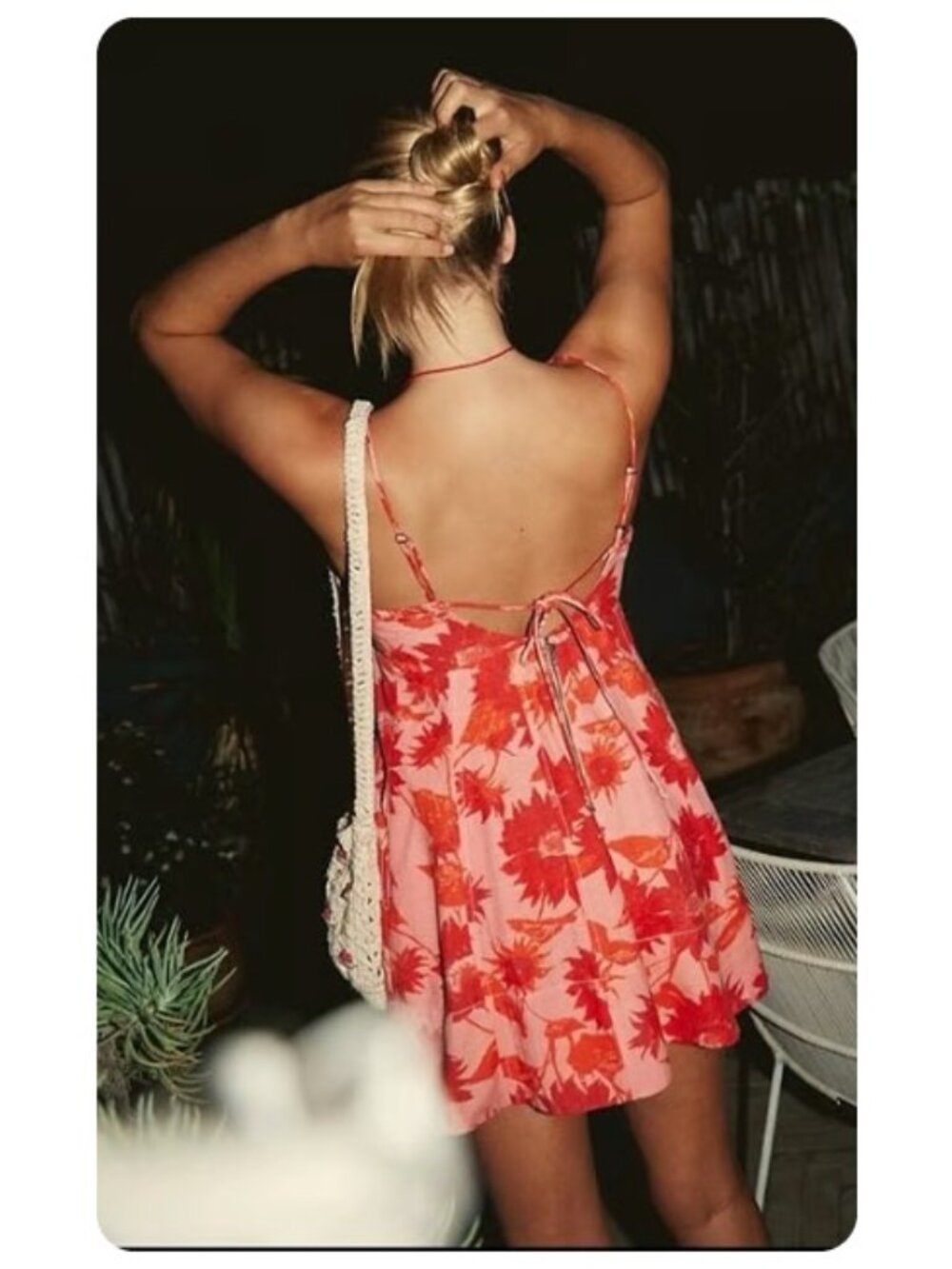 NWT Free People Altura Printed Mini Dress in Strawberry Lemonade sz M - Picture 3 of 10